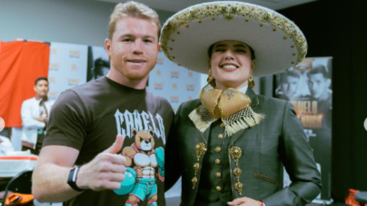 Camila Fernández habla sobre su error al cantar el Himno Nacional Mexicano; Canelo Álvarez la defiende