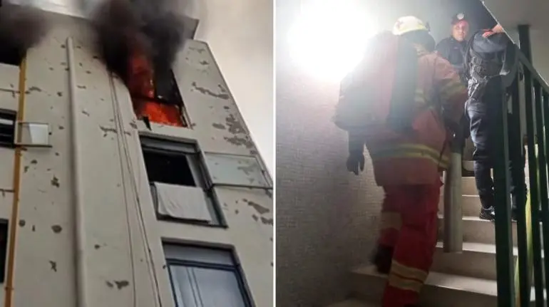 Incendio consume departamento en la Álamos, alcaldía Benito Juárez