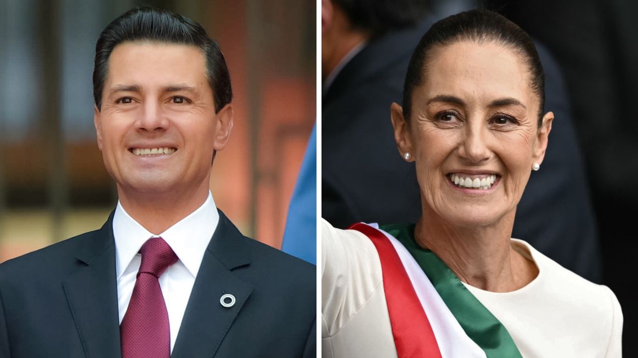 Peña Nieto reaparece para desearle éxito a Sheinbaum