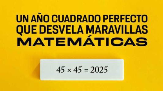 2025: UN AÑO ESPECIAL PARA LOS AMANTES DE LAS MATEMÁTICAS