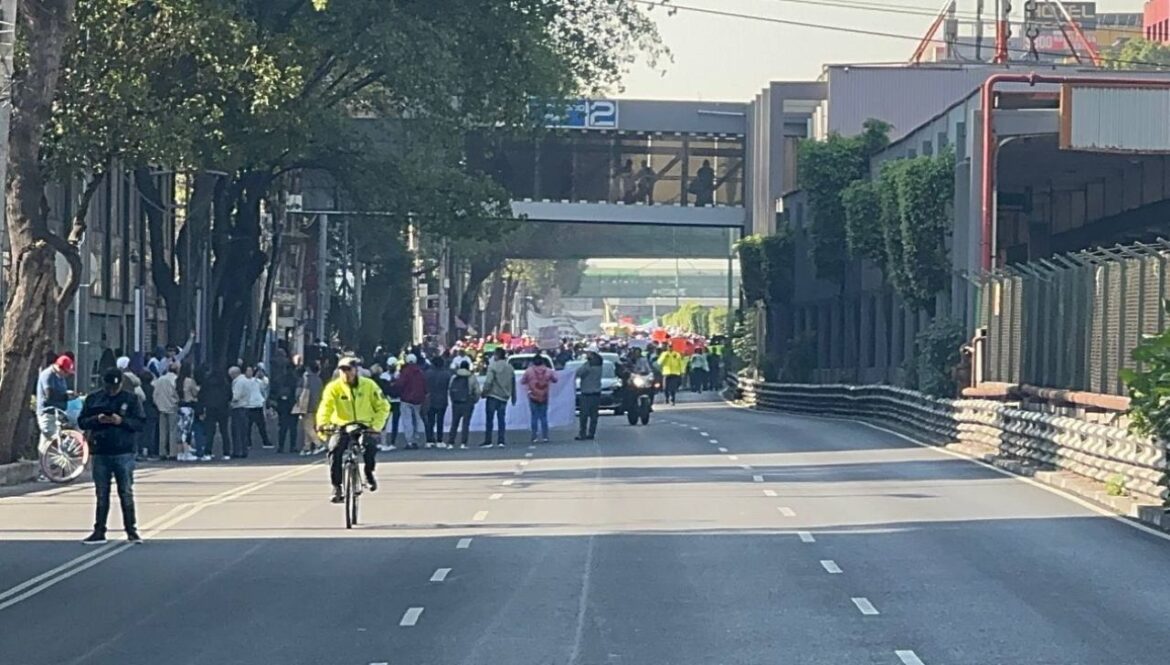 Varias marchas y bloqueos alteraron la movilidad en la CDMX el 6 de agosto