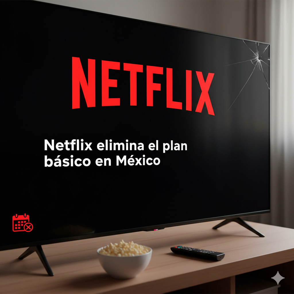 Netflix elimina el plan Básico en México: migración automática al “Estándar con anuncios” y fechas clave