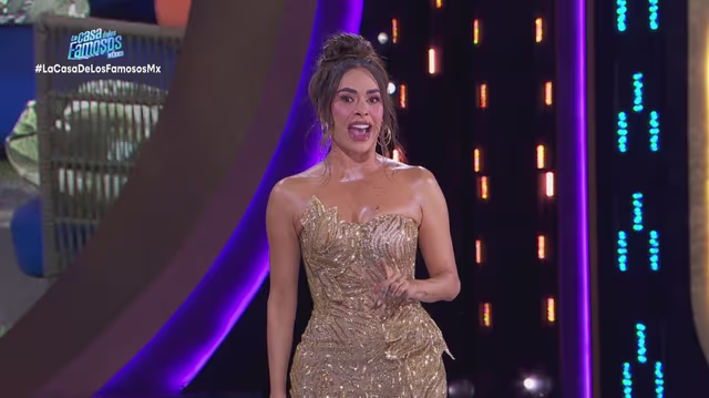 Galilea Montijo brilla en dorado y anuncia el sprint final de La Casa de los Famosos México 2025