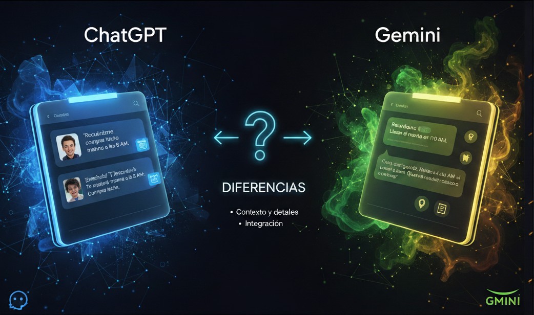 Recordatorios con IA: así se configuran en ChatGPT y en Gemini, y en qué se diferencian