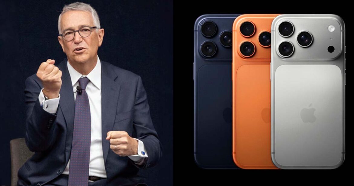 Salinas Pliego se estrena con el iPhone 17 Pro y lanza dardos al diseño