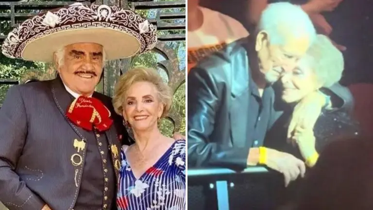 ¿Nuevo galán? Doña Cuquita viuda de Vicente Fernández se deja ver en el concierto de ‘El Potrillo’