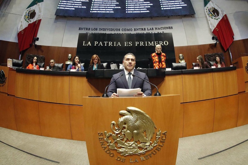 Reconocimiento unánime del Senado a la estrategia de seguridad: Harfuch recibe respaldo total por avances contra la violencia