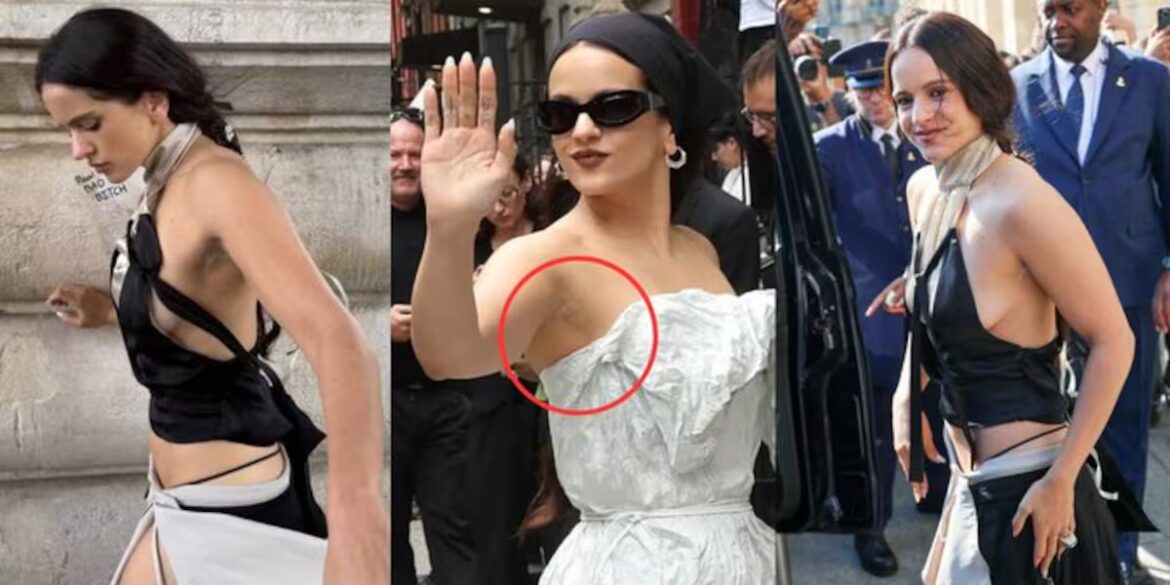 Axilas decoloradas de Rosalía provocan debate en París