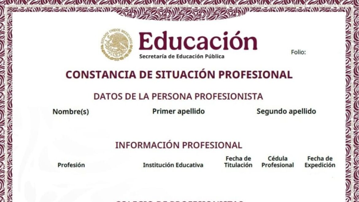 Constancia de Situación Profesional: guía para tramitar el nuevo comprobante de trayectoria académica