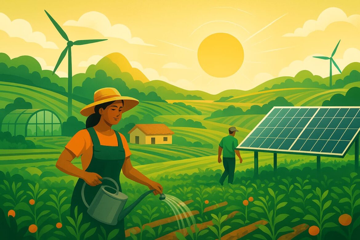 Un campo SOLARPUNK para México