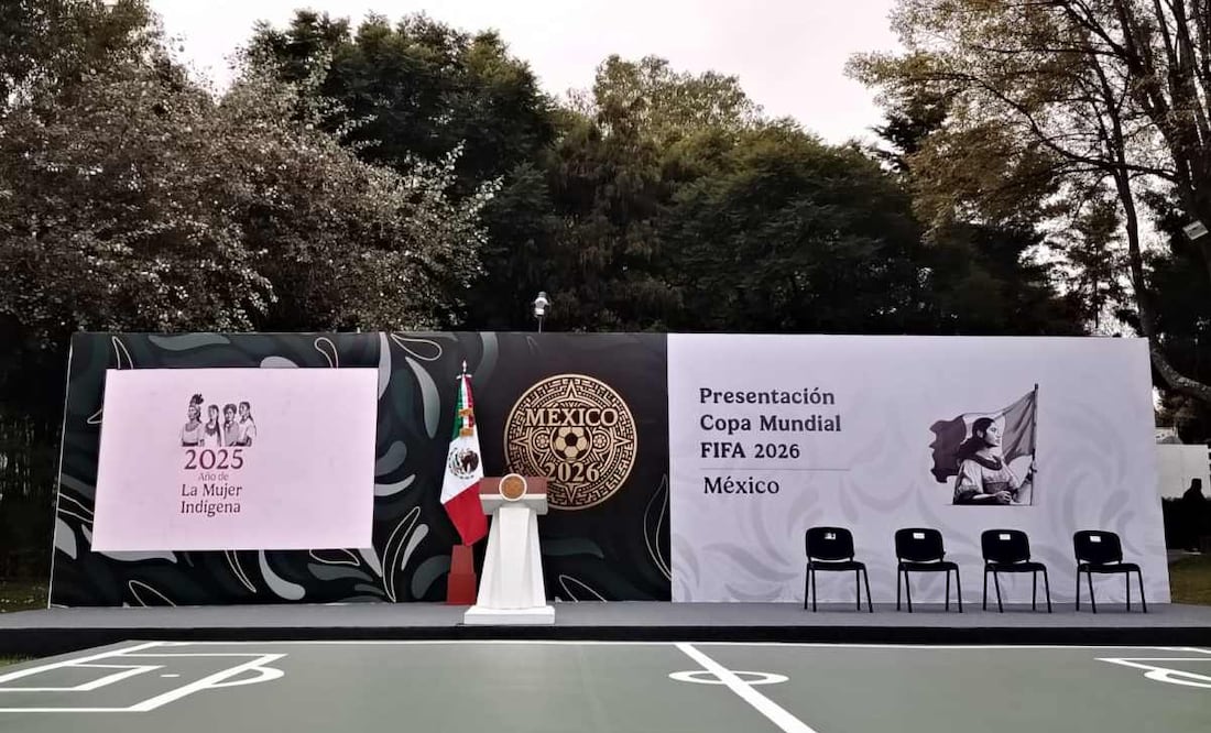 Sheinbaum presenta Mundial 2026 en Los Pinos ante 5.5 millones de visitantes esperados