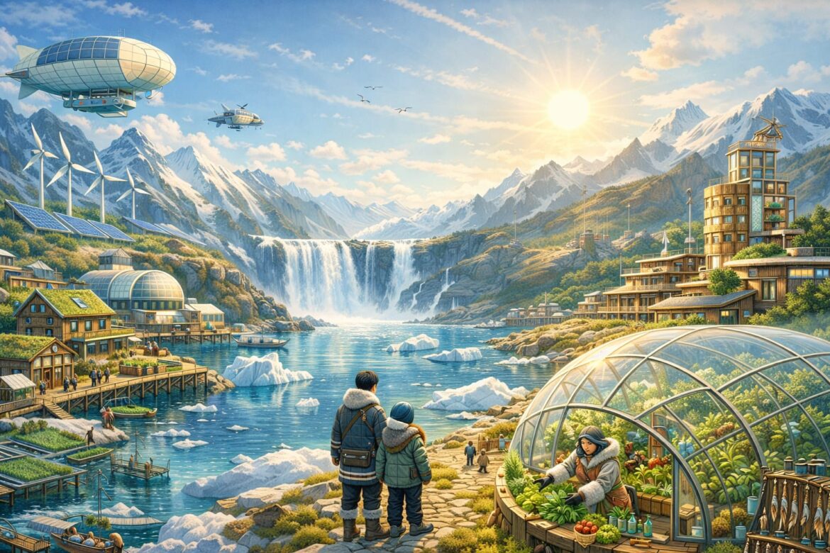 Groenlandia: imaginar el futuro correcto desde una visión solarpunk