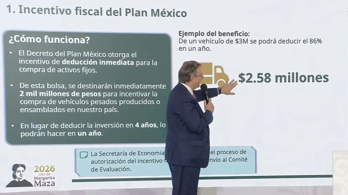 Anuncia gobierno federal programa de renovación para vehículos pesados con inversión de 2 mil mdp