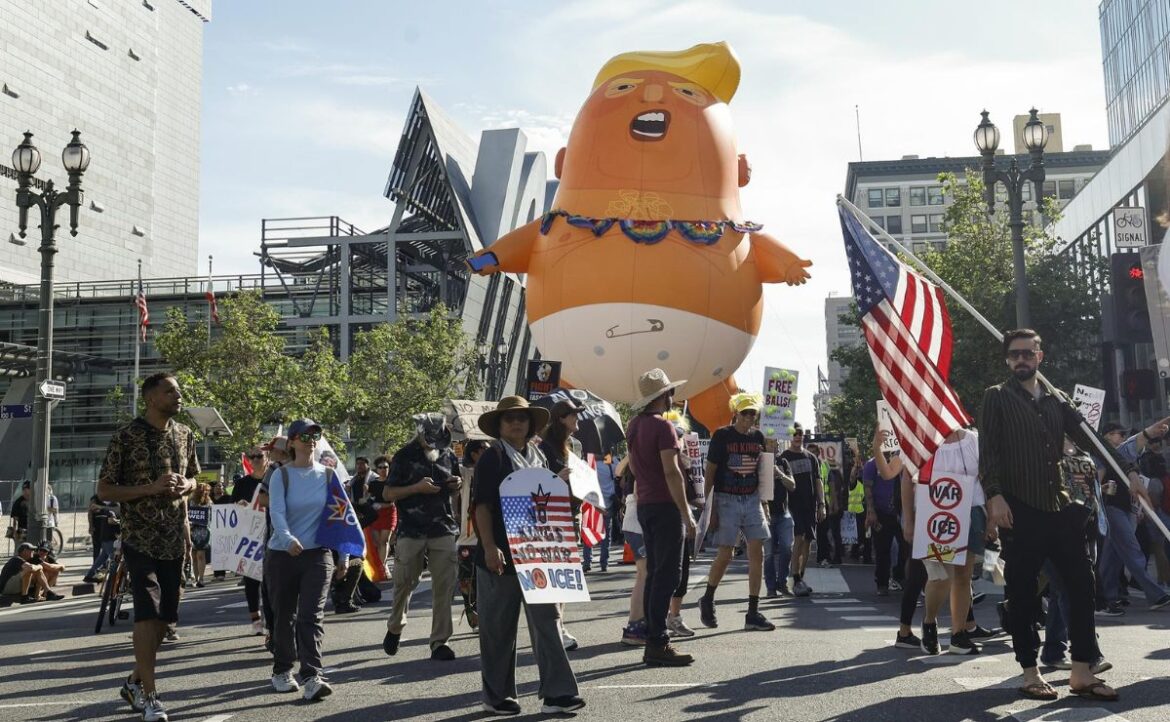 Más de 80 detenidos en protestas masivas ‘No Kings’ contra Trump en cuatro ciudades de EE.UU.