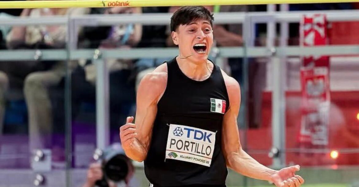 Erick Portillo hace historia y gana plata para México en Mundial de Atletismo Bajo Techo