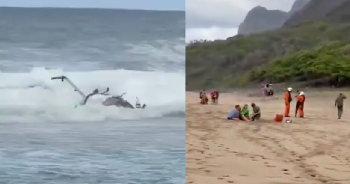 Helicóptero turístico se estrella en océano Pacífico deja tres muertos en Kauai