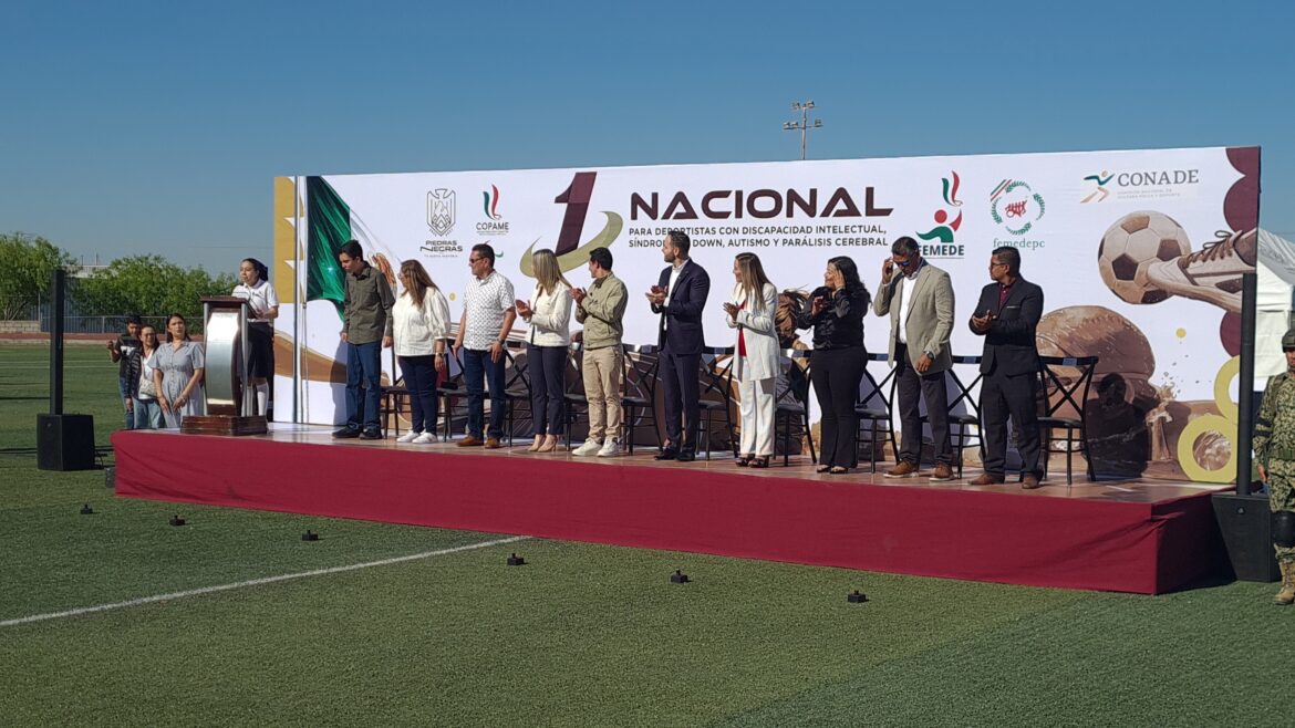 Inauguran primer torneo nacional de deporte inclusivo en Piedras Negras