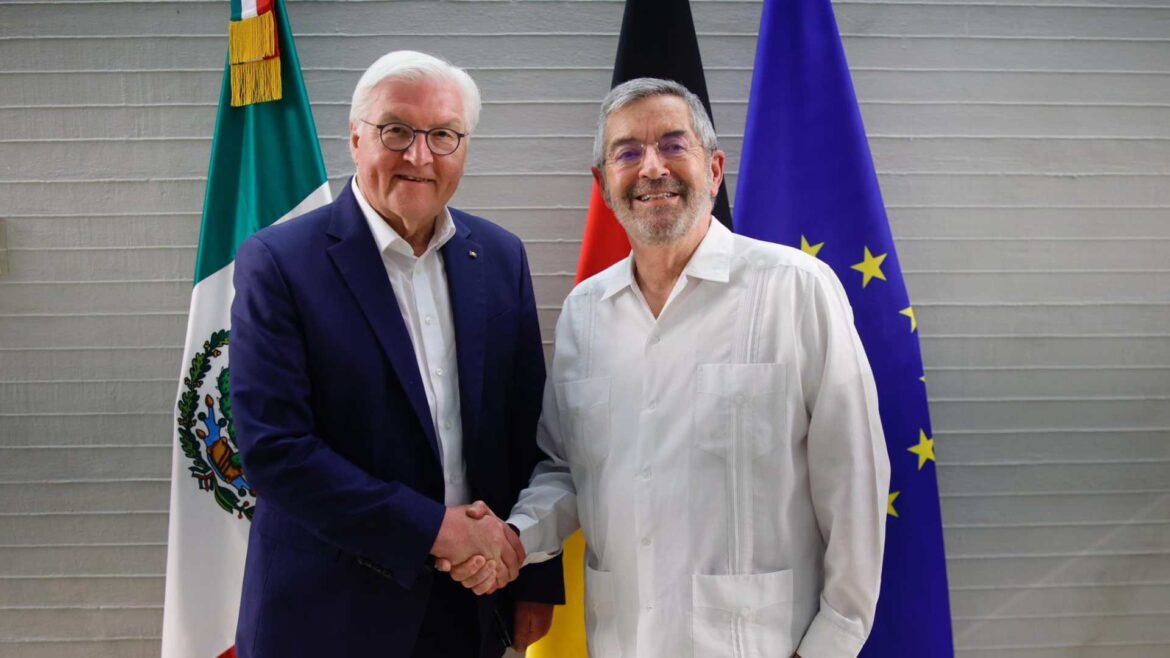 Presidente de Alemania llega a Cancún para reunión con Sheinbaum