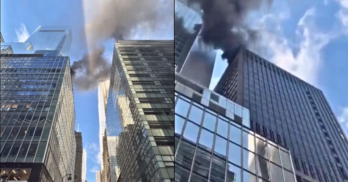 Incendio en rascacielos de Manhattan cerca del desfile de San Patricio