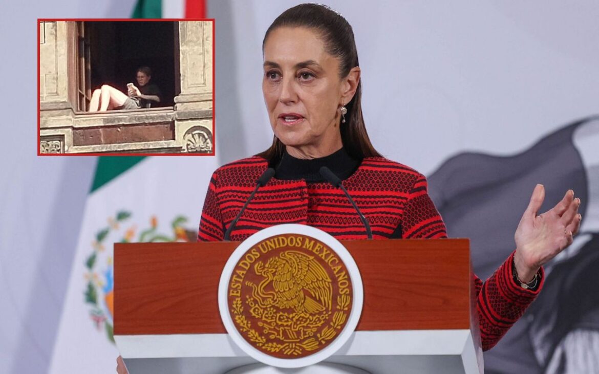 Sheinbaum confirma que una mujer tomó el sol en ventana de Palacio Nacional y fue sancionada