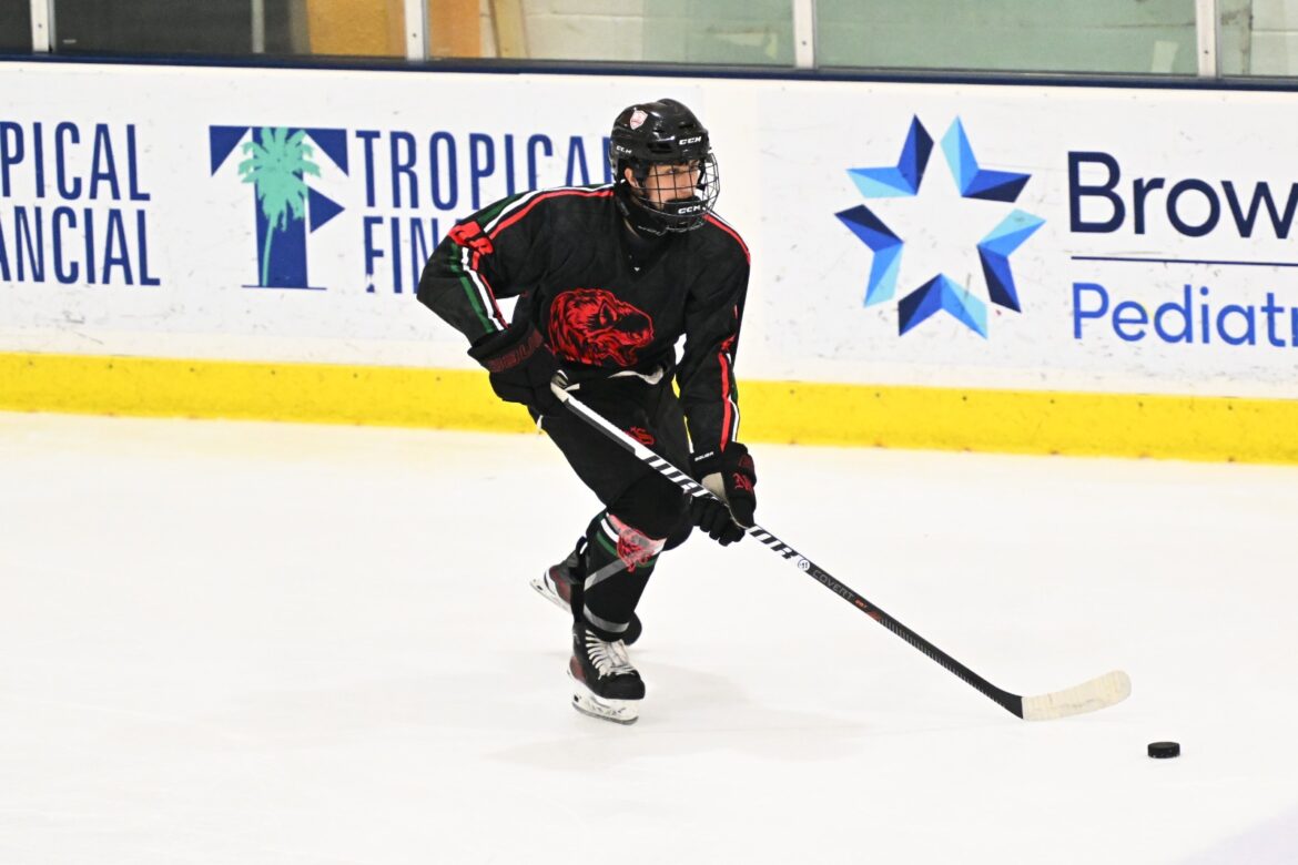 Damián Gallardo , la joven promesa del hockey sobre hielo mexicano que sueña con llegar a la NHL