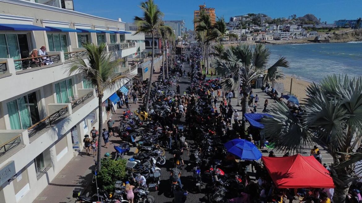 Inicia en Mazatlán la Semana Internacional de la Moto 2026 con comida de convivencia y conciertos