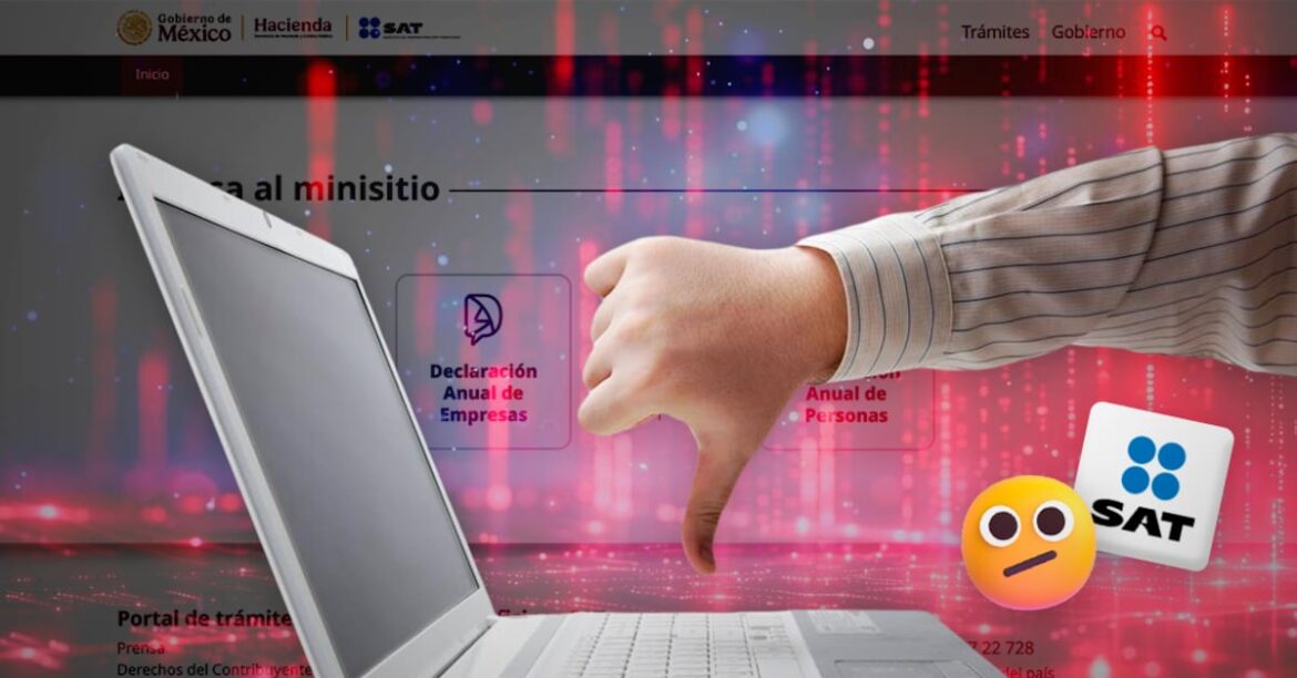 Fallas en el portal del SAT marcan inicio de declaración anual 2026