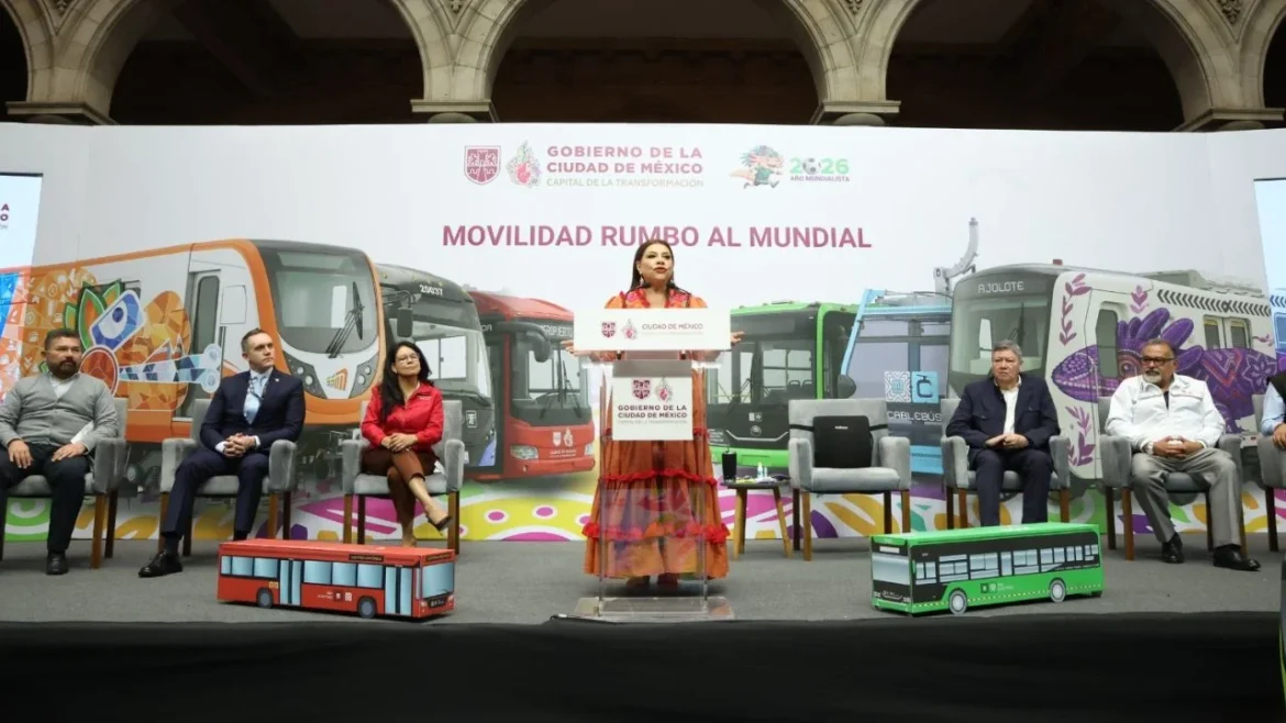 Anuncia gobierno de CDMX inversión de 5,183 mdp para modernizar transporte de cara al Mundial 2026