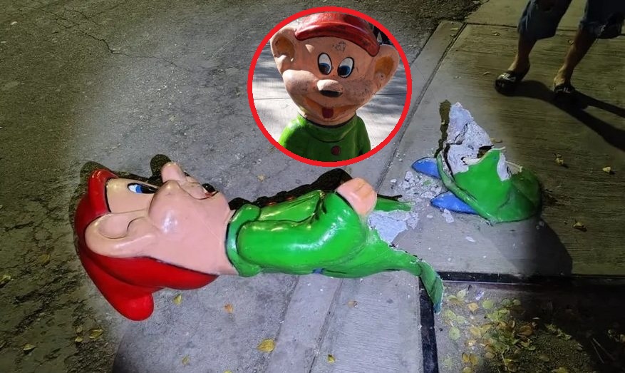 Joven resulta herido y estatua destruida tras incidente en el Bosque Venustiano Carranza de Torreón