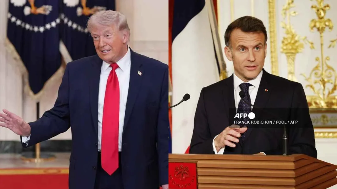 Macron califica de ‘no elegantes’ las burlas personales de Trump sobre su esposa