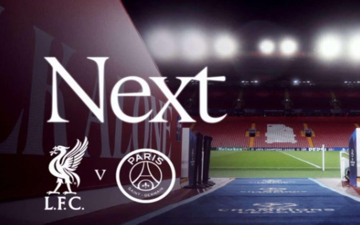 Liverpool busca remontar 2-0 ante PSG en Anfield por cuartos de final de la Champions League