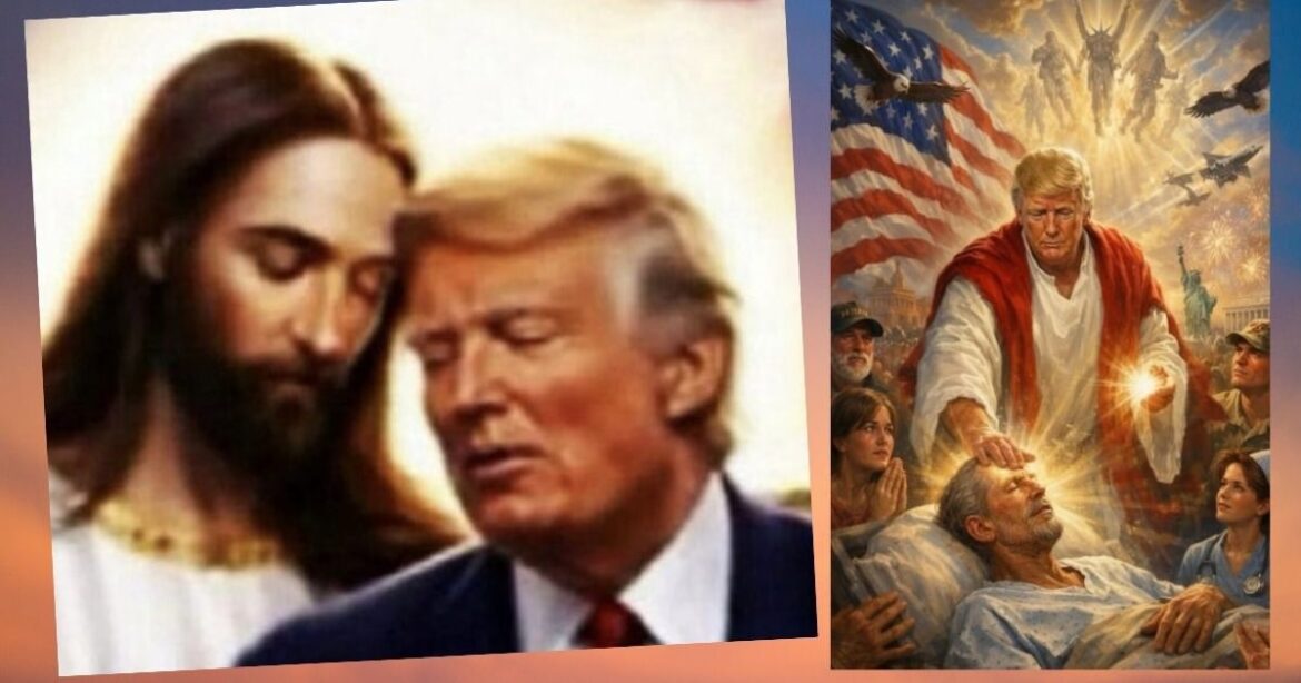 Trump comparte imagen con IA junto a Jesús y cuestiona al Papa León XIV