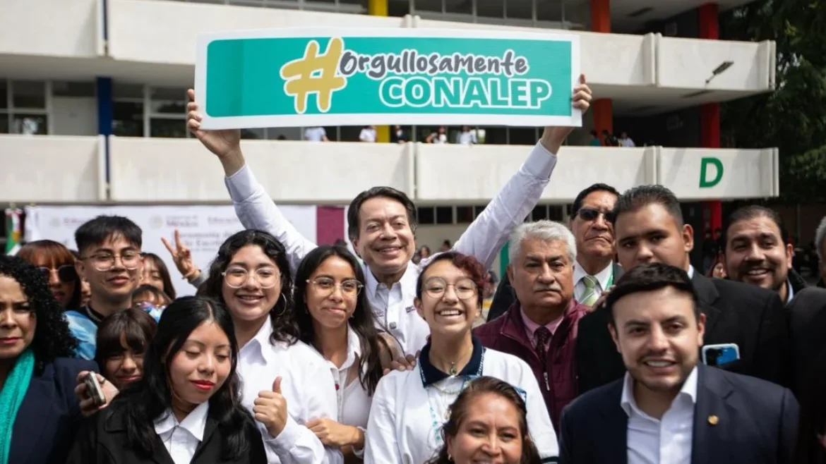 Mario Delgado anuncia inversión de 37.5 mdp del programa La Escuela es Nuestra para 25 planteles del Conalep en CDMX