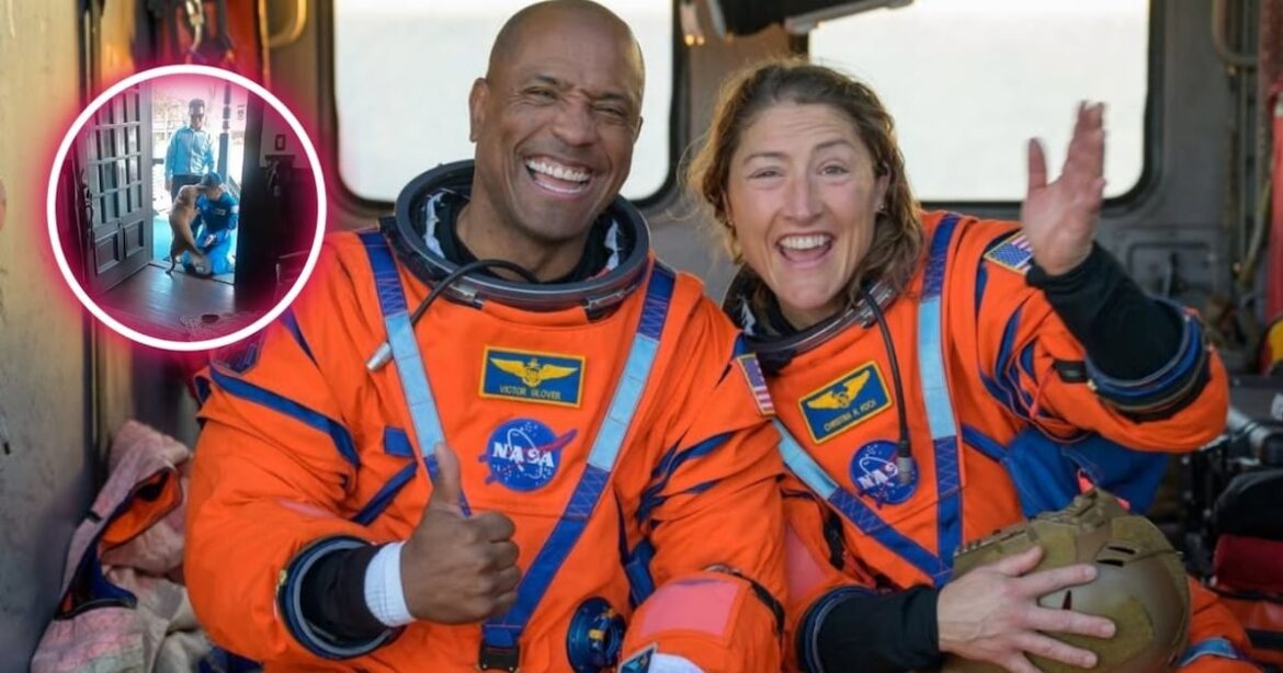 Video viral muestra el reencuentro de la astronauta Christina Koch con su perro tras la misión Artemis II