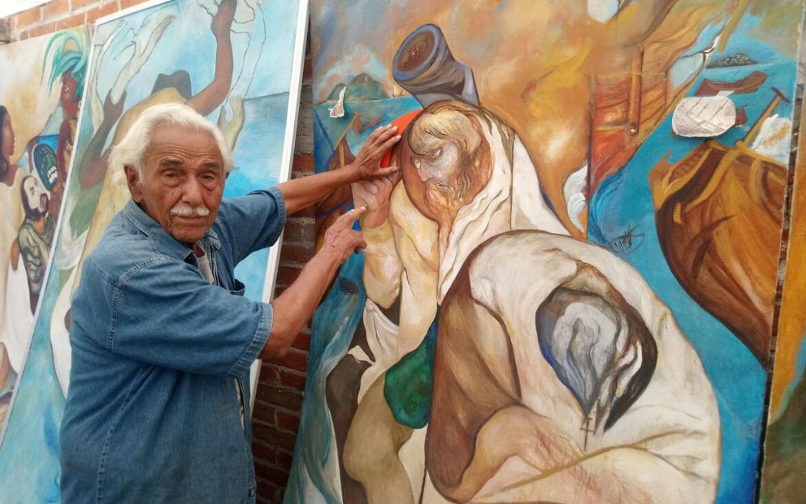 Fallece el muralista Melchor Peredo a los 99 años en Xalapa