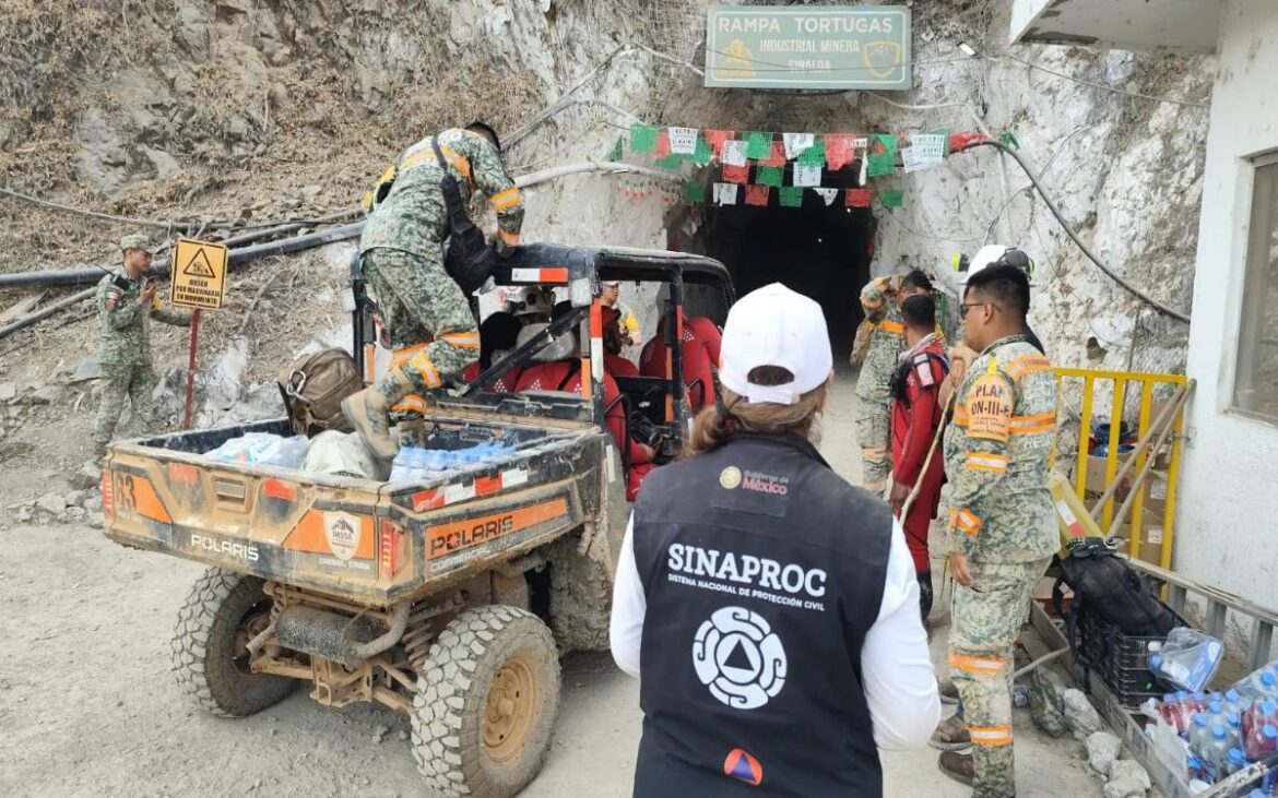 Continúa búsqueda del último minero atrapado en mina de Sinaloa tras tres semanas de operativo