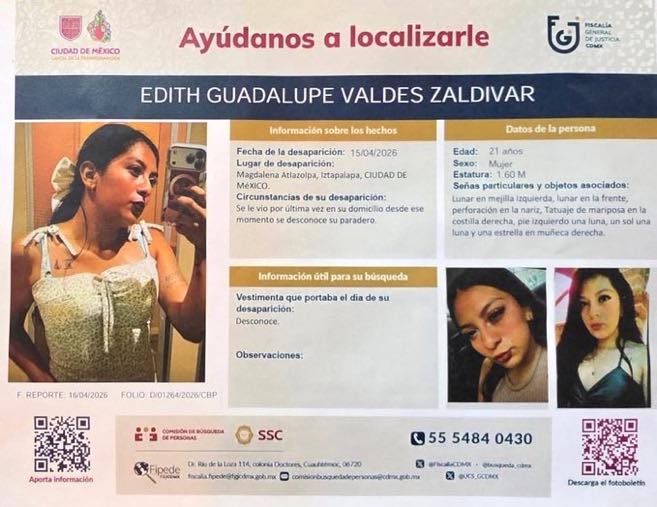 Investiga FGJCDMX motivo por el que Edith Guadalupe acudió al edificio donde fue hallada