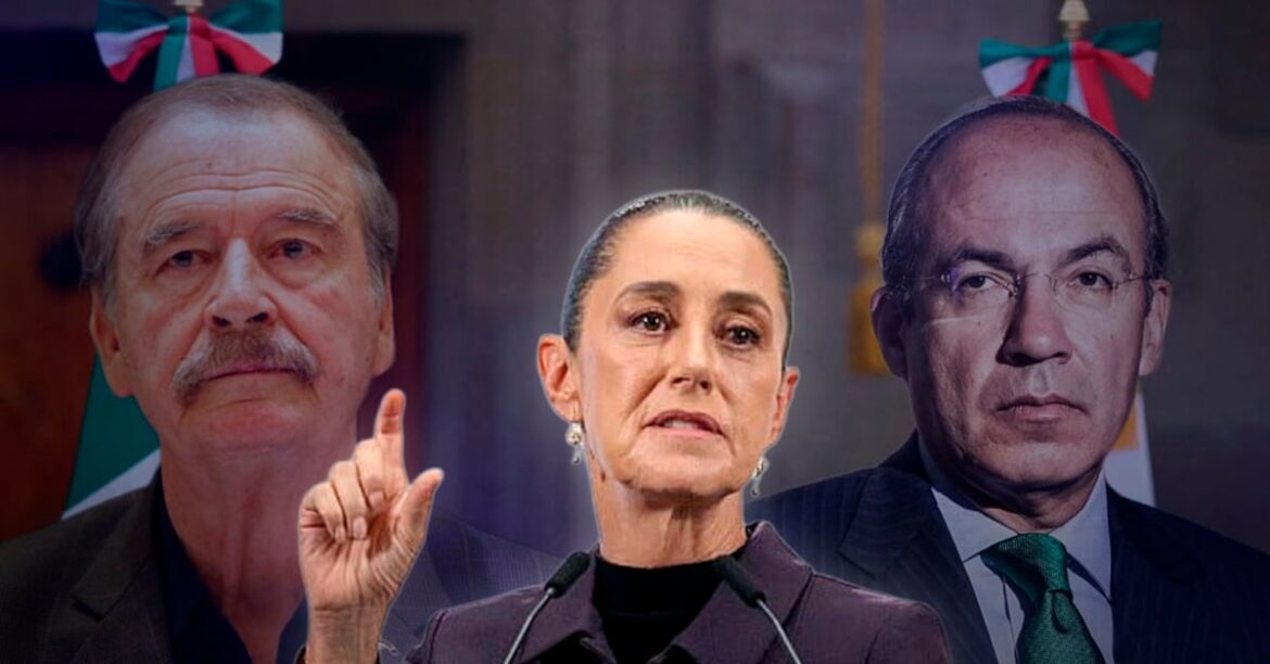 Sheinbaum rinde segundo informe en el Monumento a la Revolución y critica a Fox y Calderón