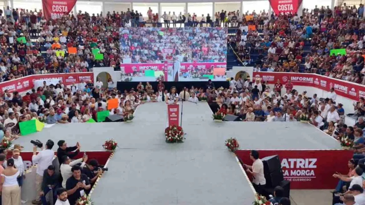 Beatriz Mojica presenta su Segundo Informe Legislativo ante miles en Acapulco