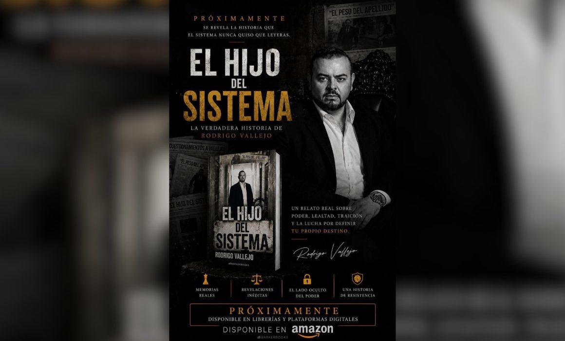 Rodrigo Vallejo Mora anuncia libro autobiográfico ‘El hijo del sistema’