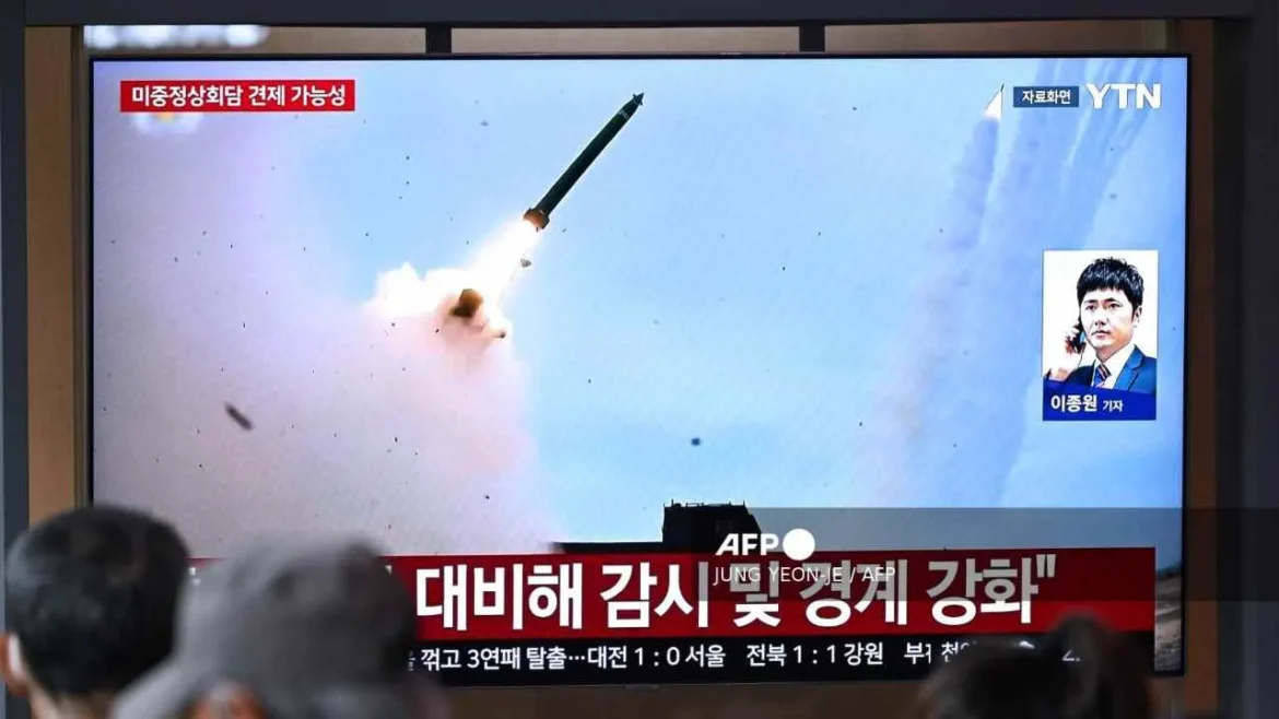 Corea del Norte lanza misiles balísticos desde Sinpo hacia el Mar de Japón