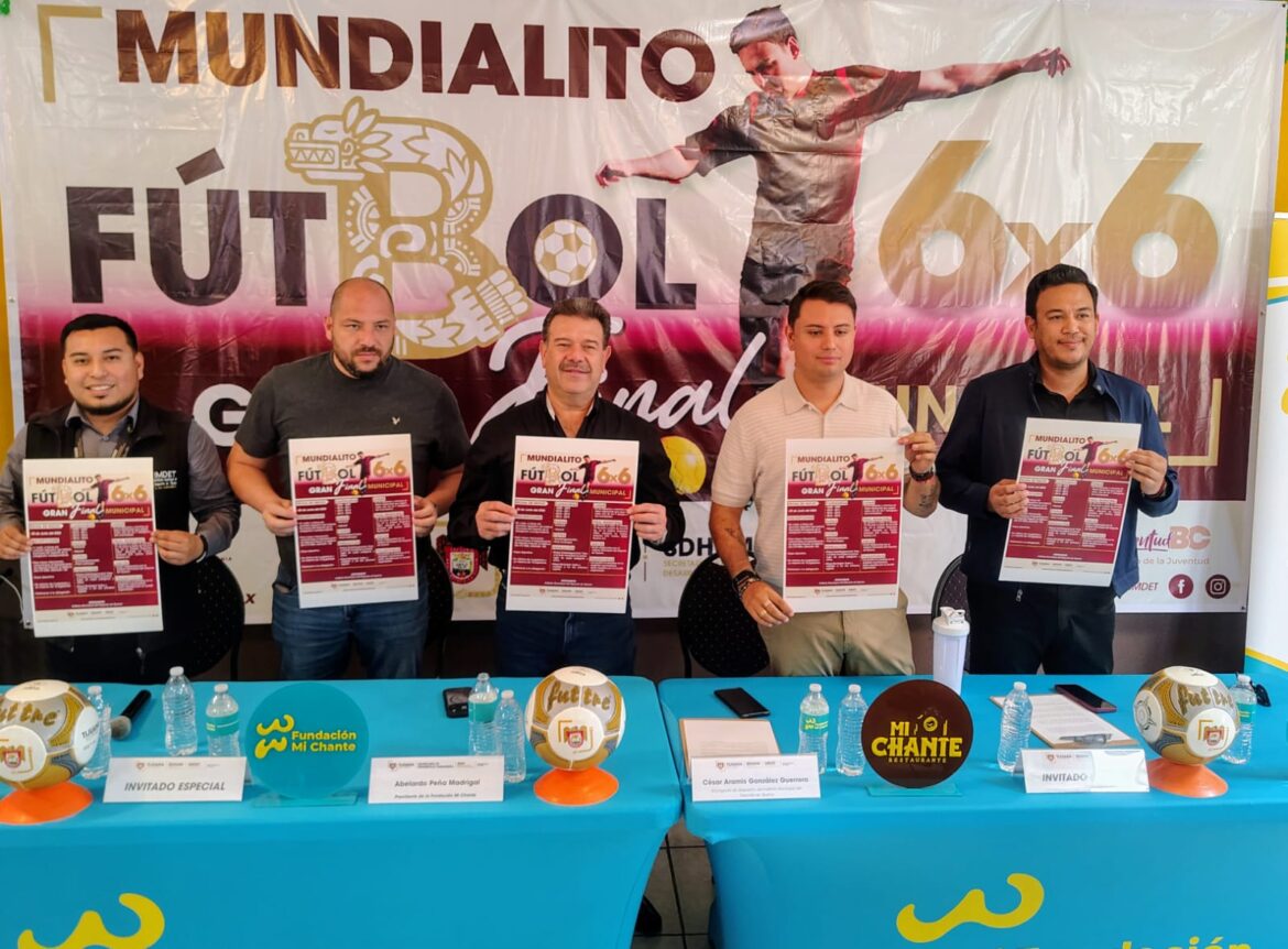 IMDET lanza Mundialito de Futbol 6×6 en Tijuana con final programada para junio