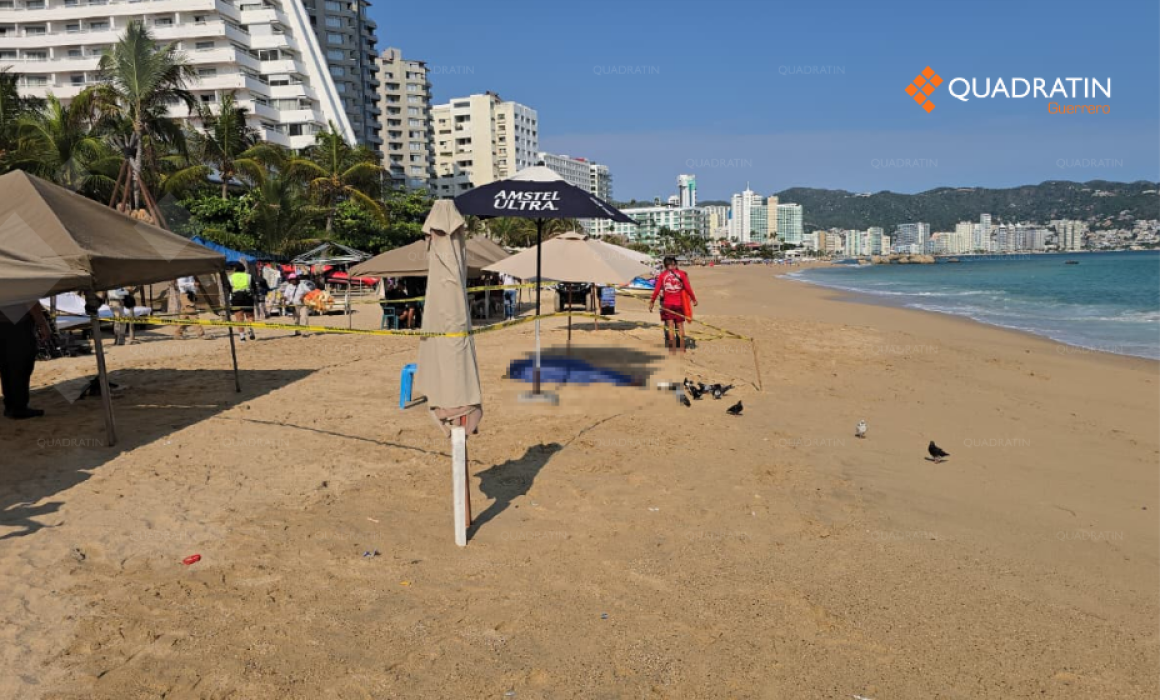 Turista de la CDMX muere tras rescatar a su hijo del mar en Acapulco