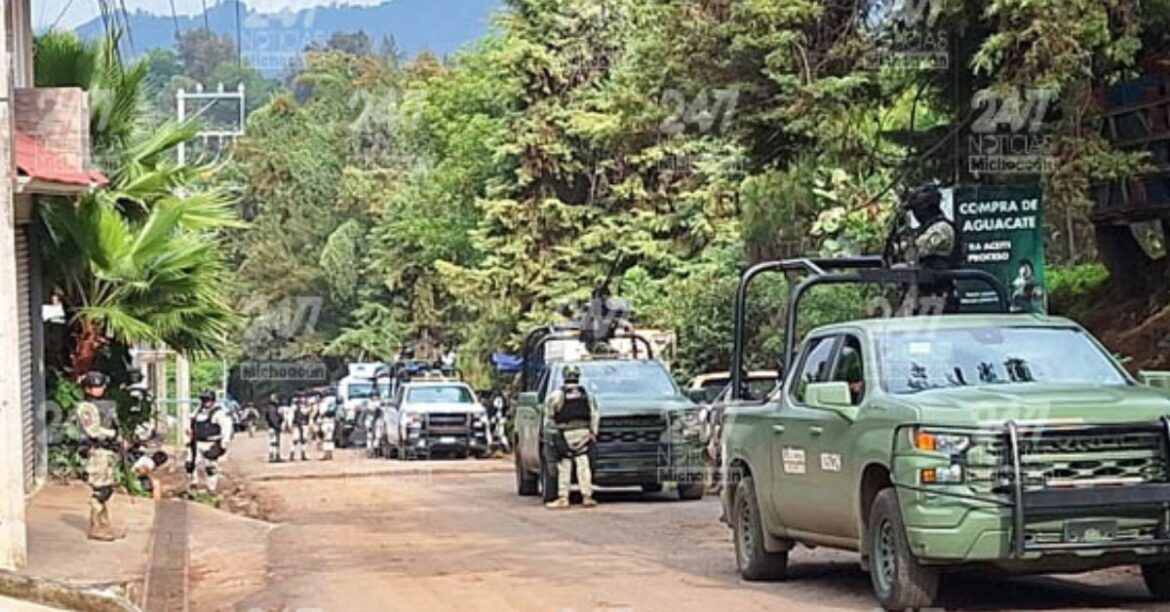 Enfrentamiento entre fuerzas federales y presuntos criminales deja seis muertos en Uruapan