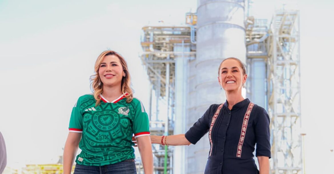 Inauguran Sheinbaum y Marina del Pilar Central de Ciclo Combinado González Ortega en Mexicali