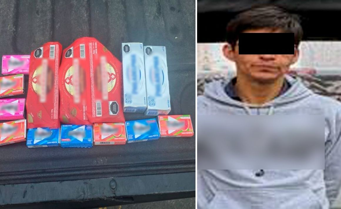 Detienen a hombre con antecedente penitenciario por presunto robo en tienda de la colonia Juárez