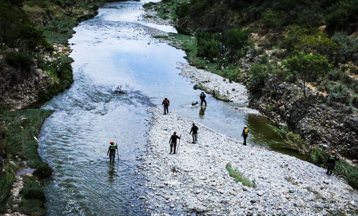 Concluye sin éxito búsqueda de hombre arrastrado por el río Pesquería en General Escobedo
