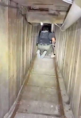 Localiza FGR túnel transfronterizo con sistema deslizante en Tijuana