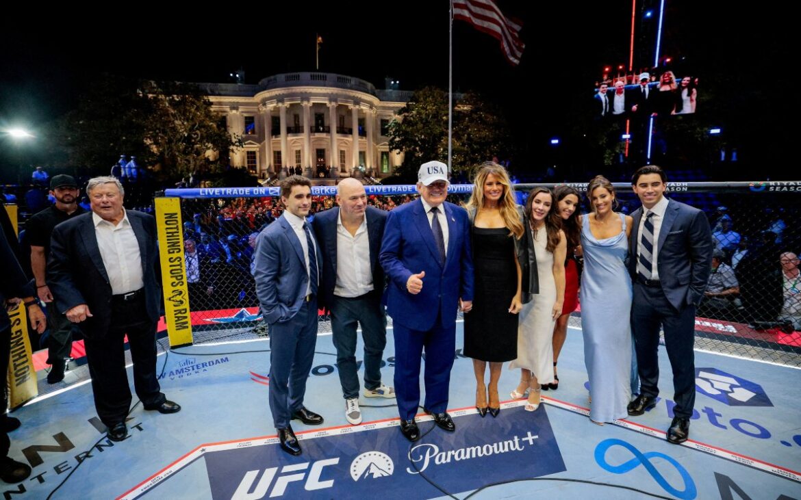 Acusan a cinco personas de planear ataque con drones y francotiradores en evento de UFC por cumpleaños de Trump