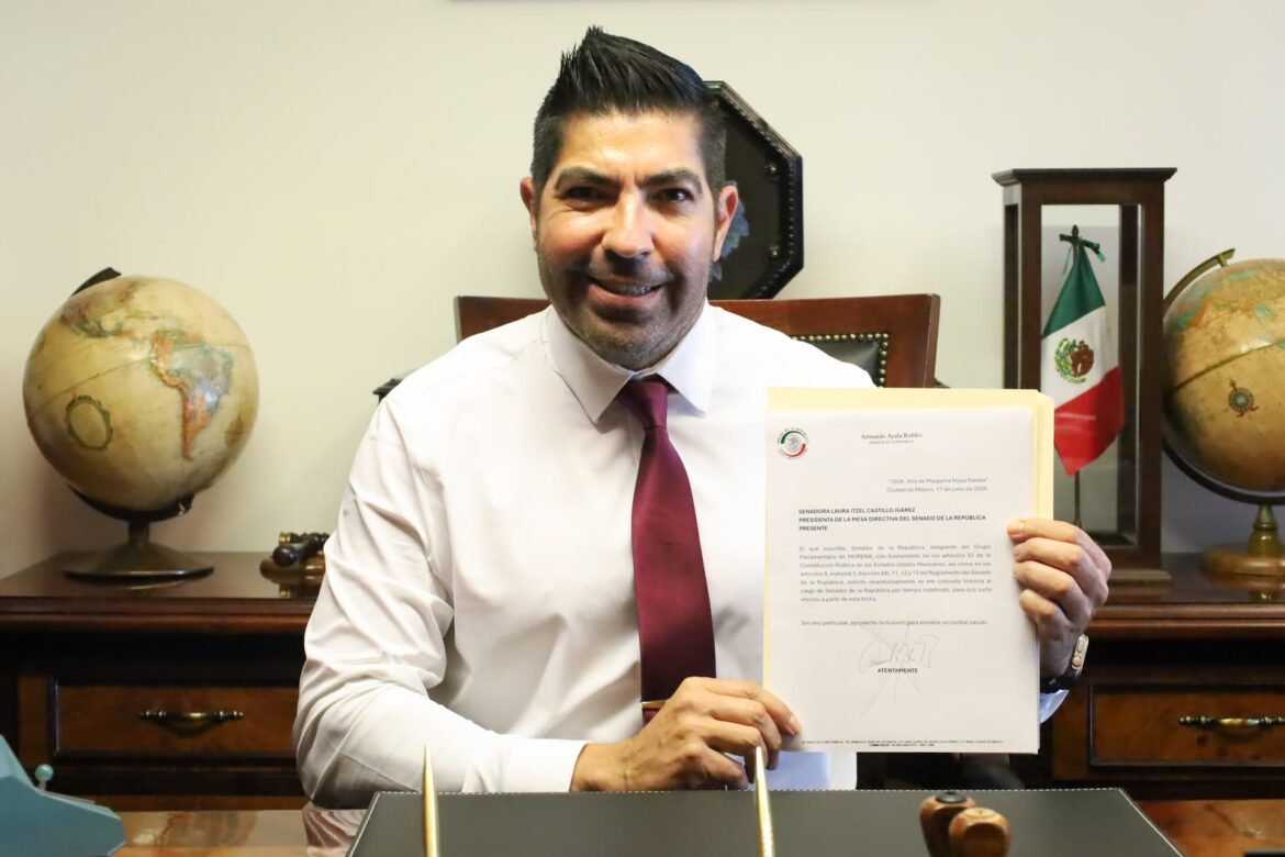 Solicita Armando Ayala licencia para contender en proceso interno de Morena en Baja California